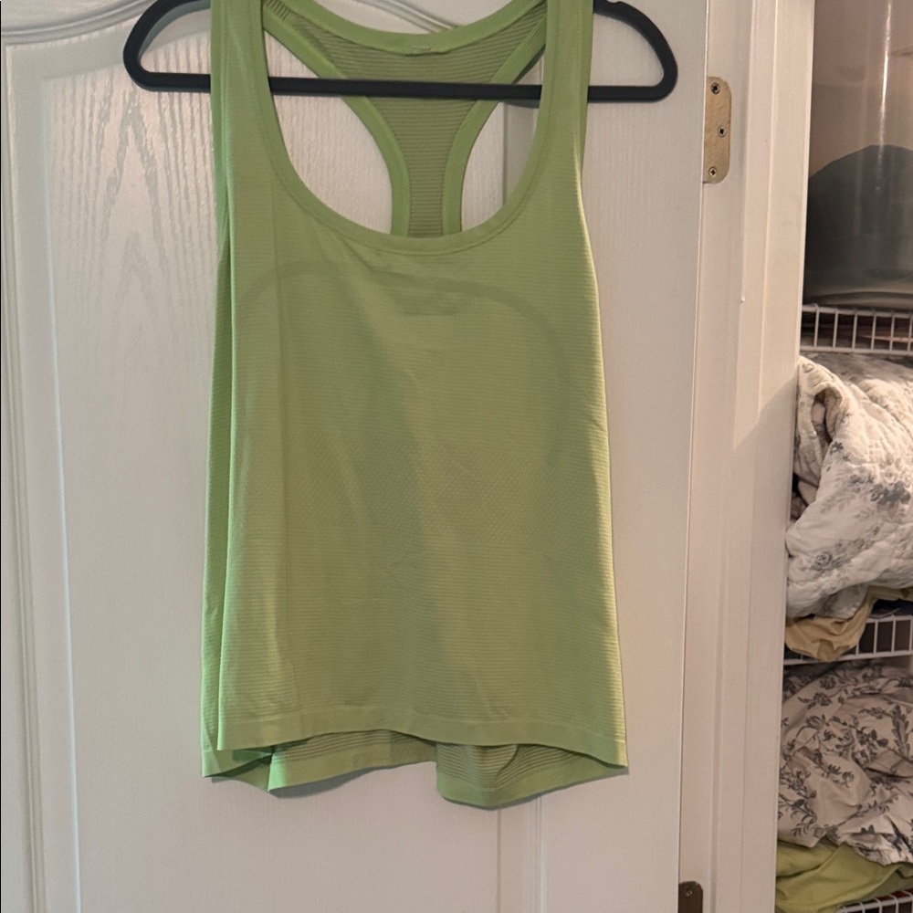 lululemon athletica Light Green Racerback Tank